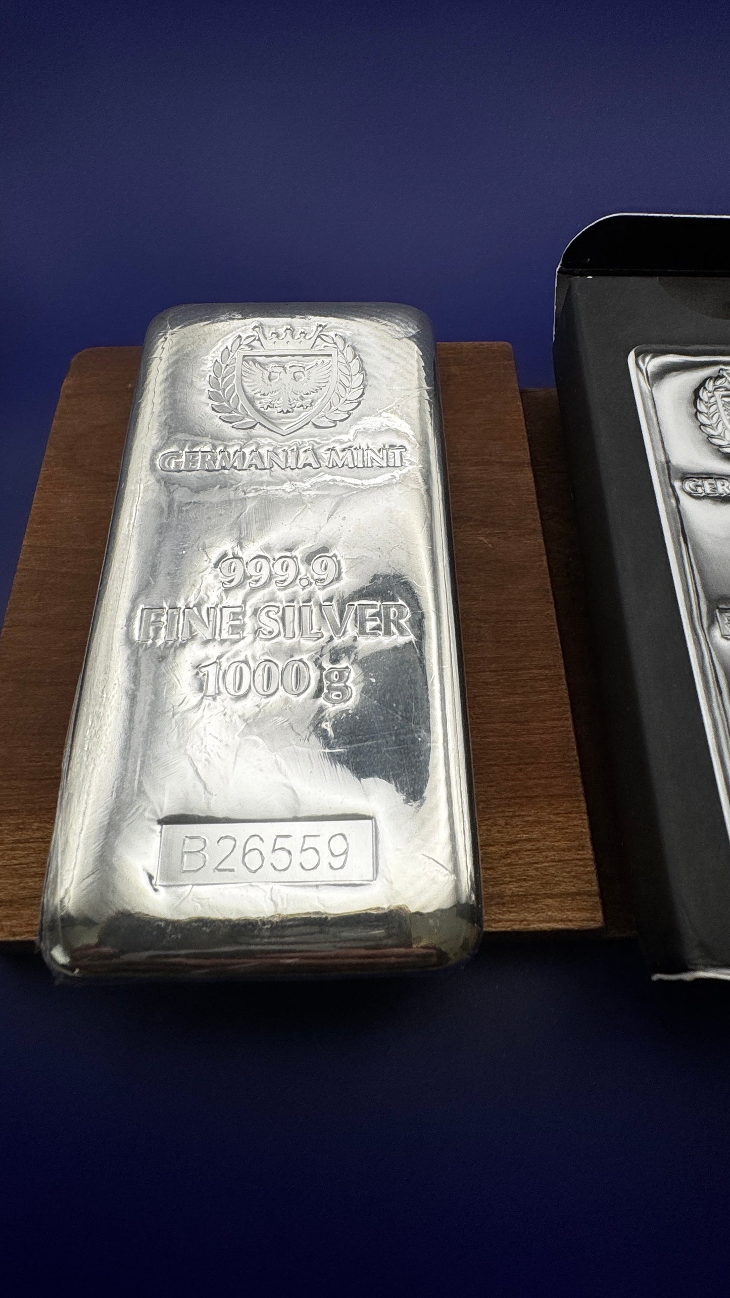 New Germania Mint Kilo Silver Bar - 1 Kilo (32.151 Troy Oz), 999.9 Pure – Mint Wrapped