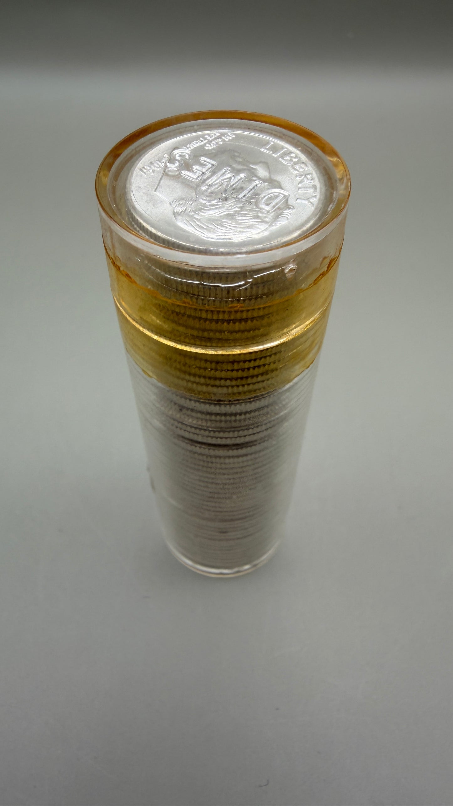 Uncirculated Sealed 1961 Roosevelt Silver Dime Roll 90% Silver Gem BU