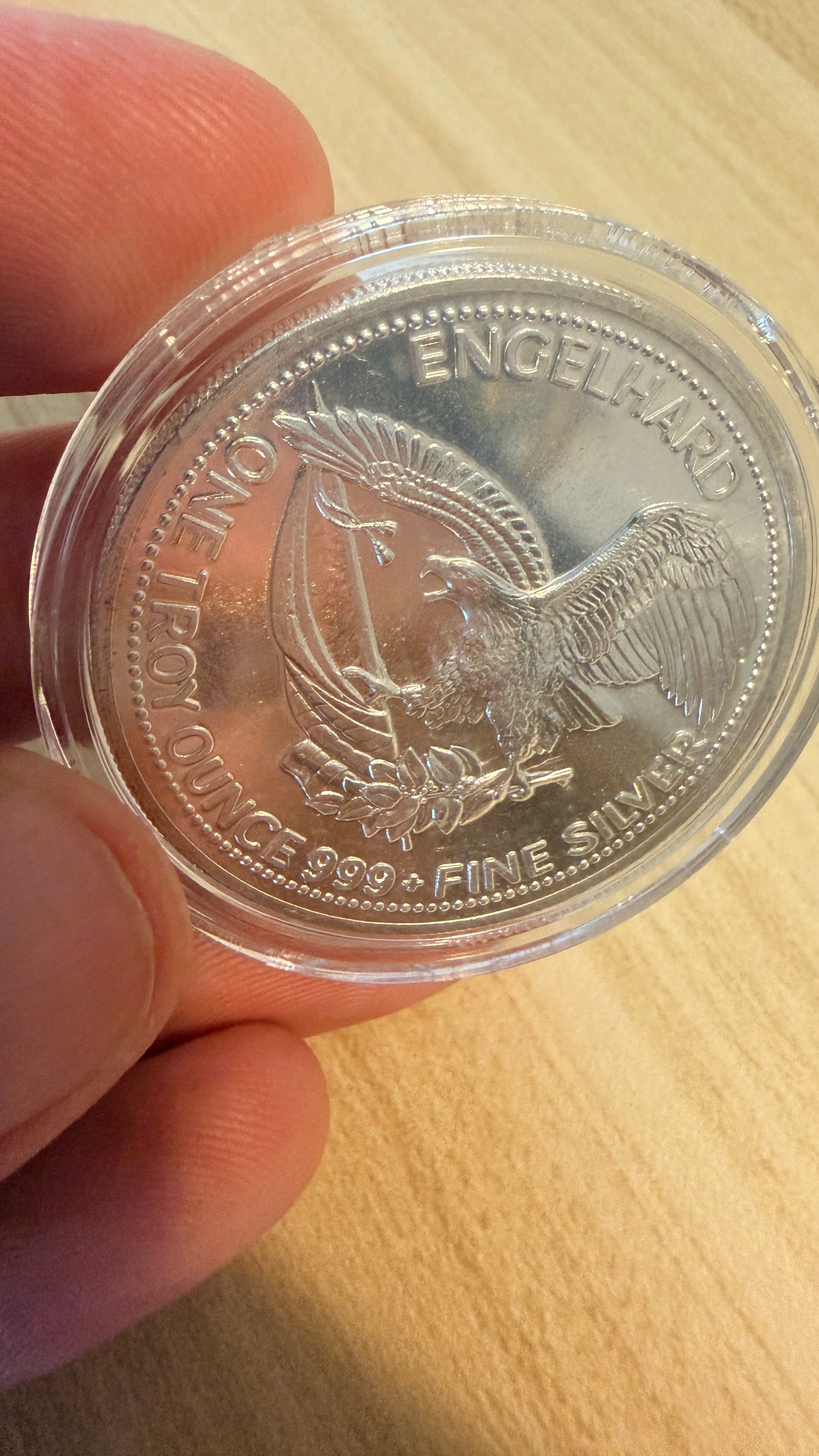 1985 American Prospector 1 Troy Oz Silver Round Mint Condition
