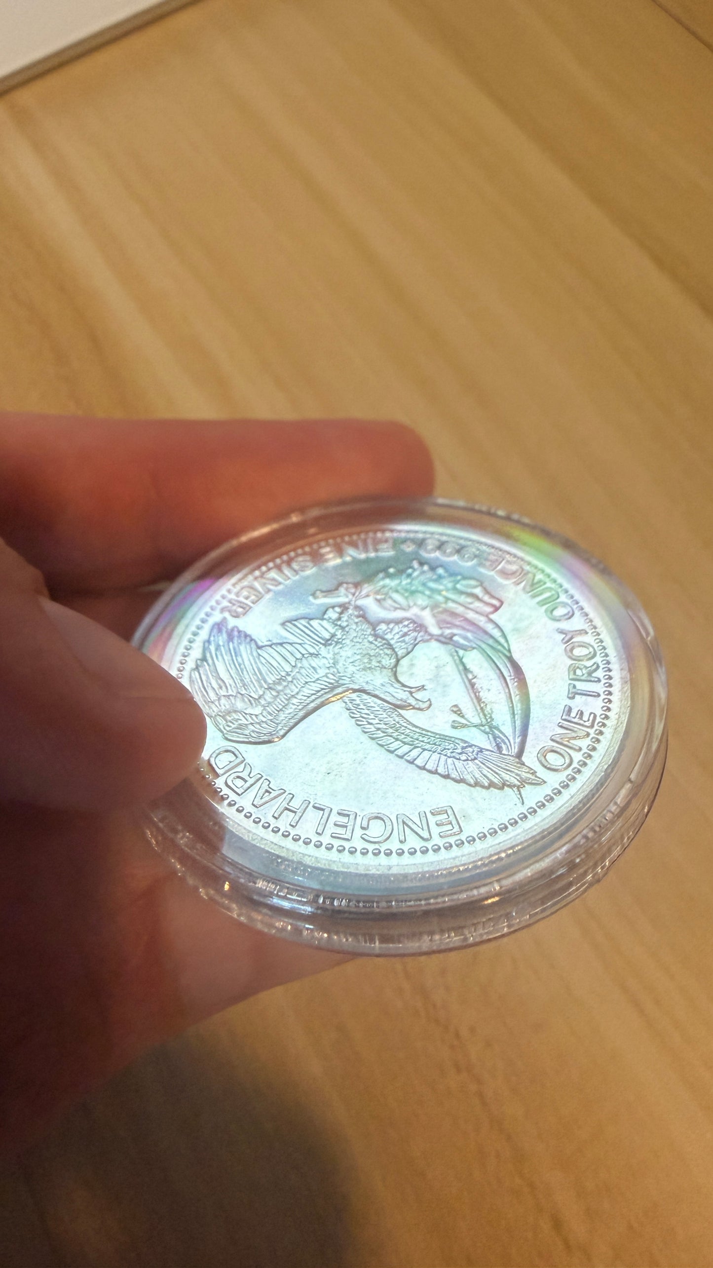 1985 American Prospector 1 Troy Oz Silver Round Mint Condition