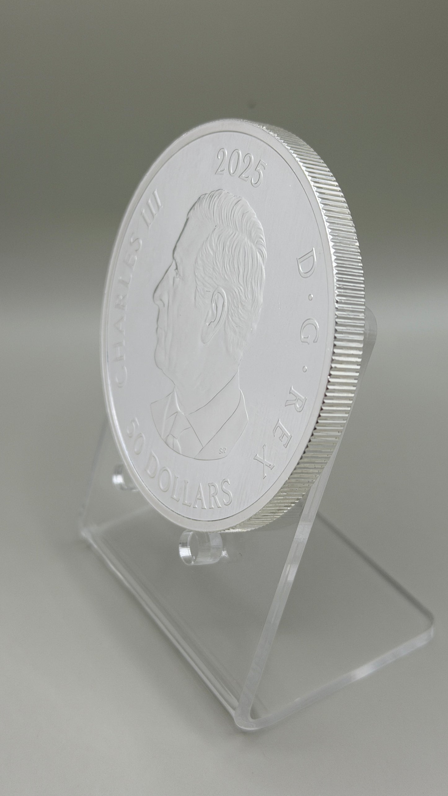 2025 Silver Canadian Triple Maple Leaf - 5 oz 9999 Silver $50 Coin BU