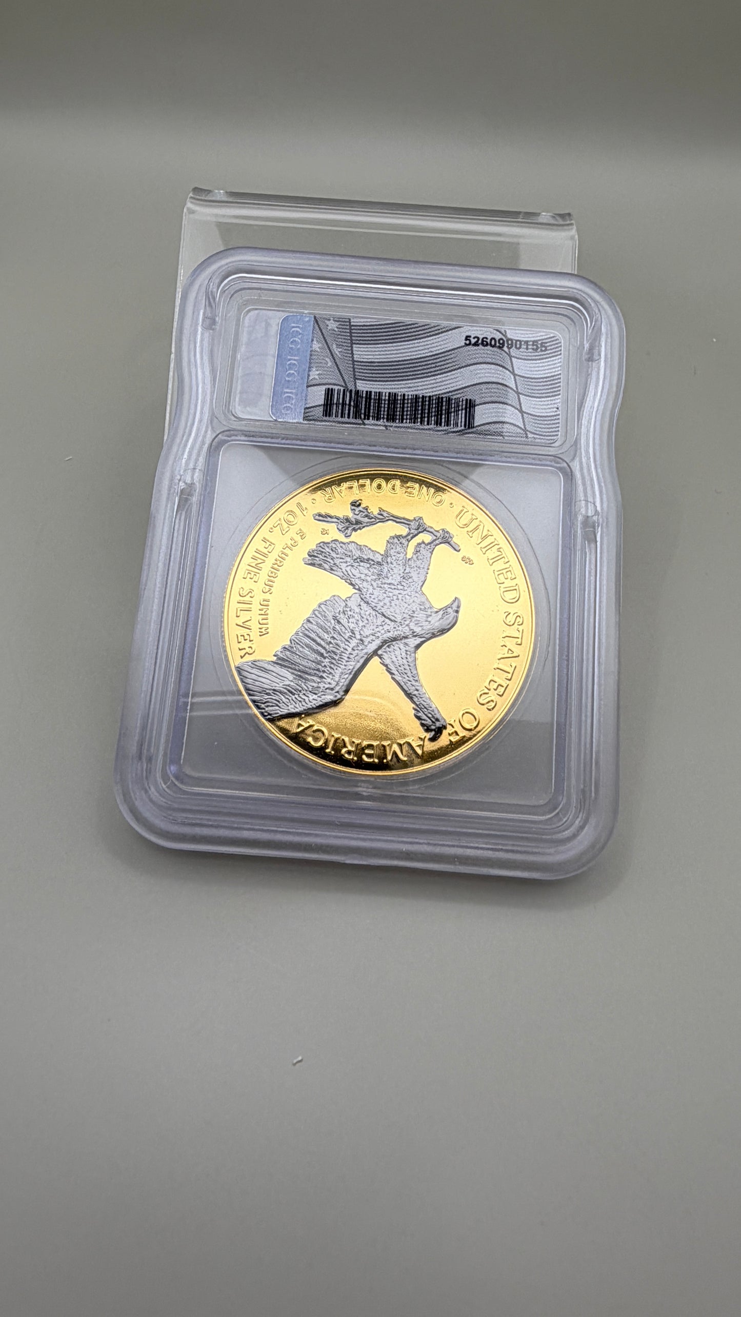 2025-W ICG Brilliant Unc Silver Eagle Ruthenium & Gold 1 of 1,500