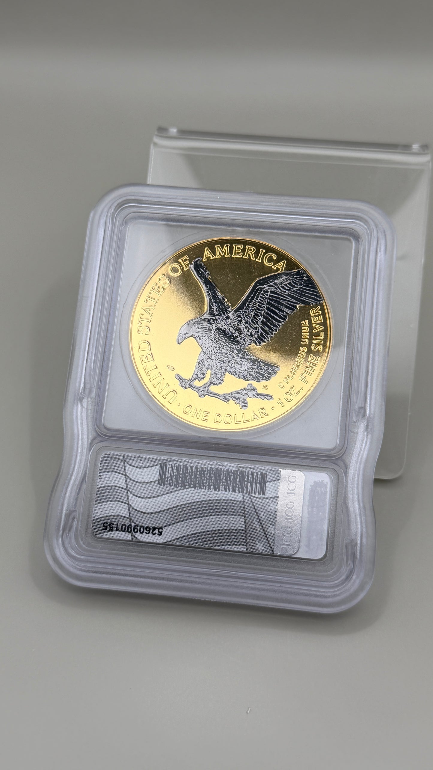 2025-W ICG Brilliant Unc Silver Eagle Ruthenium & Gold 1 of 1,500