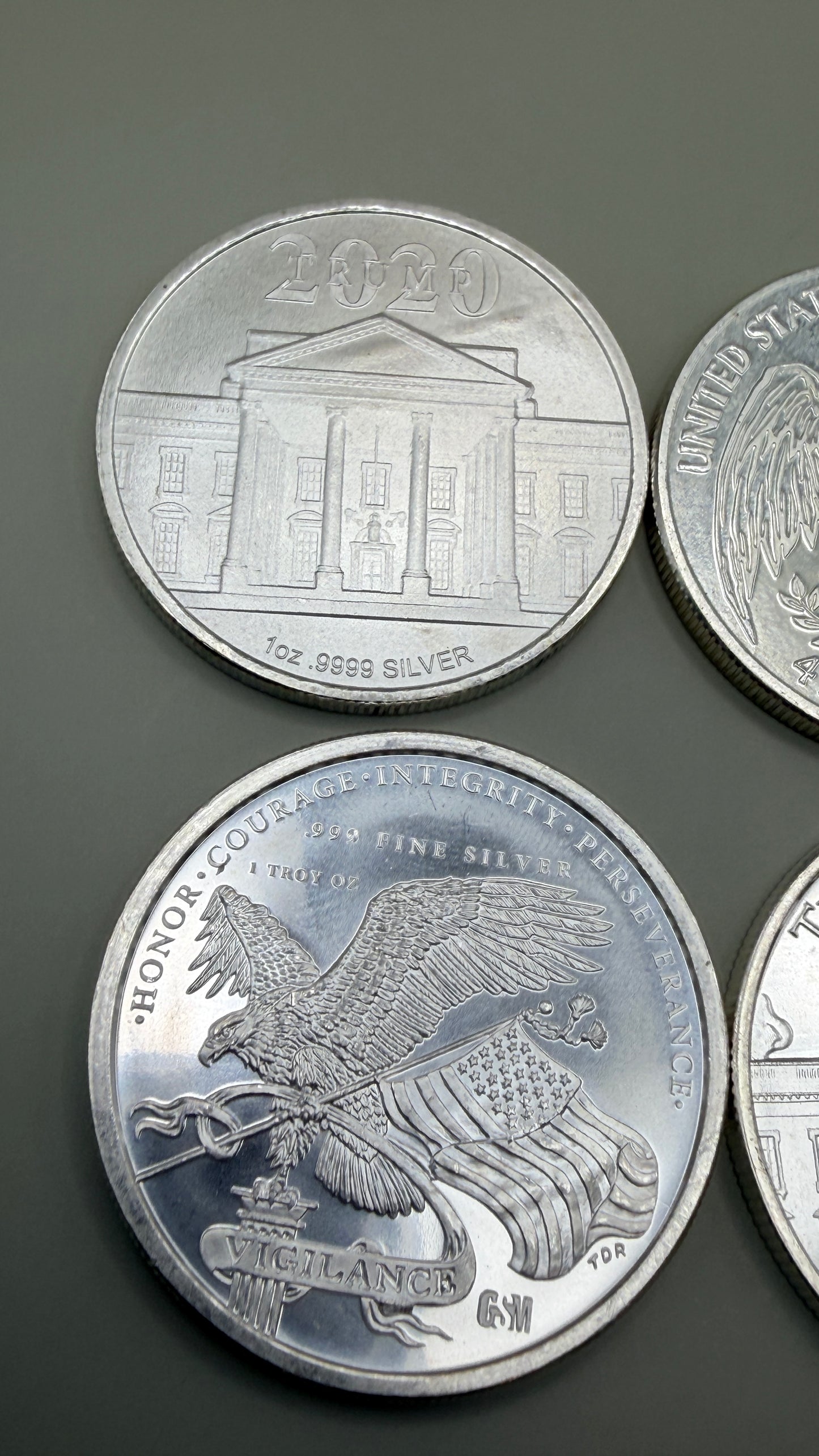 1 Troy Ounce .999 Pure Silver Patriot / Trump MAGA Silver Round Coin