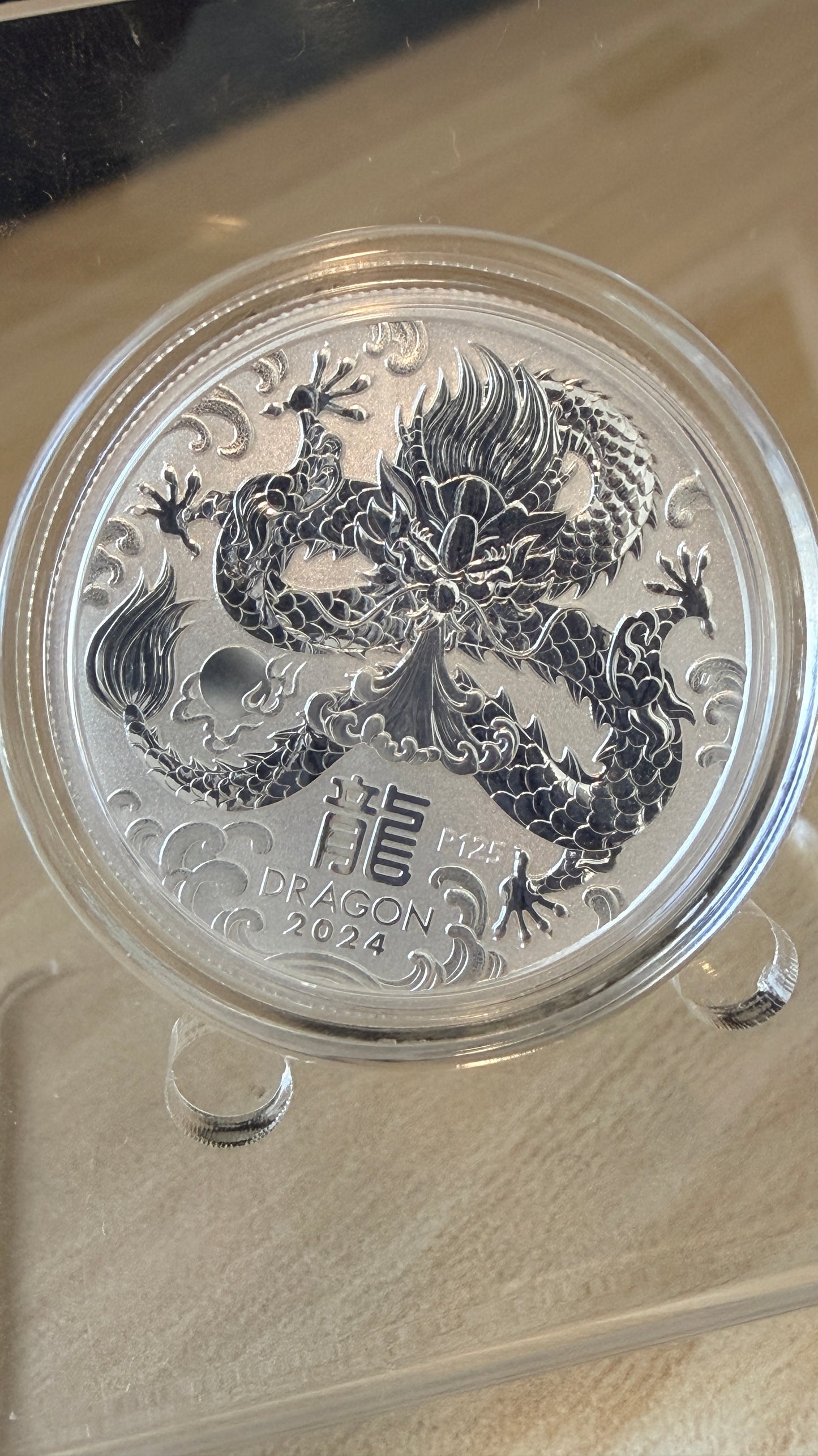 2024 Australia 1/2 oz .9999 Silver Lunar Dragon BU Coin (Series III)