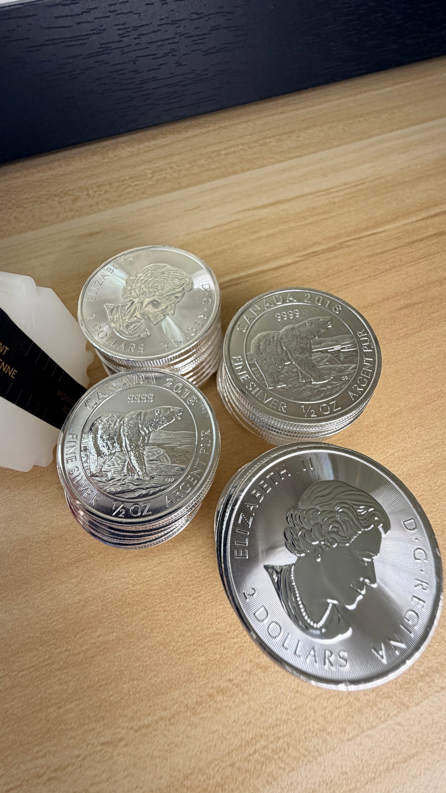 2018 Canadian Polar Bear 1/2 oz Silver Coin 9999 Fine Silver Round BU