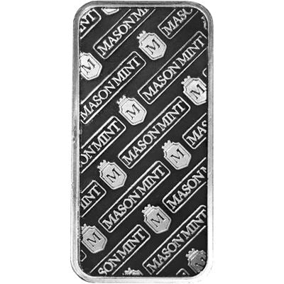 10 oz Silver Bar .999 Fine Silver Mason Mint