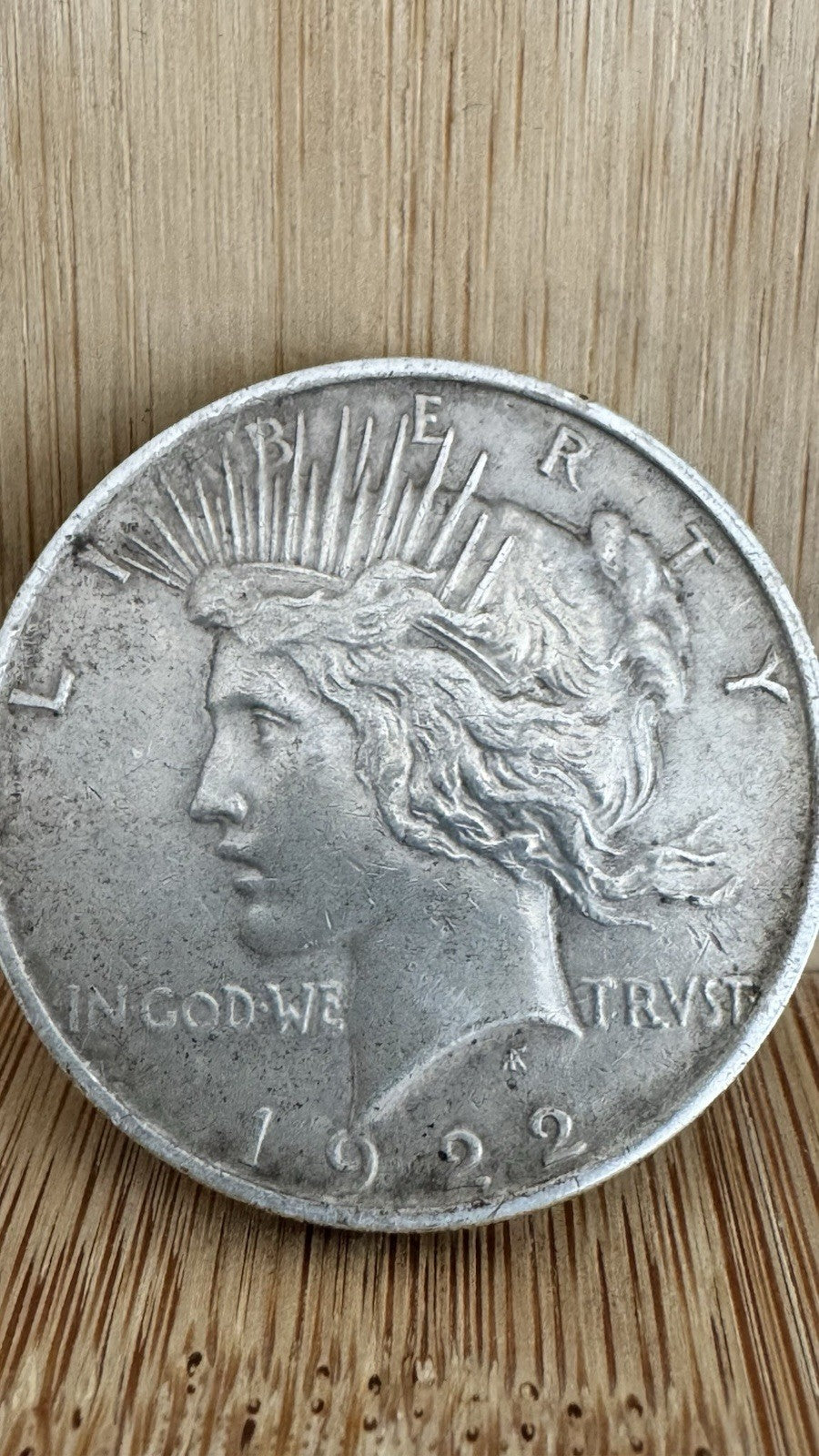 1922 $1 Liberty Peace Dollar VG#2