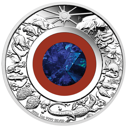2026 australia wonders of australia the outback opal 1 oz silver coin in stock items, collectible coins, collectible coins