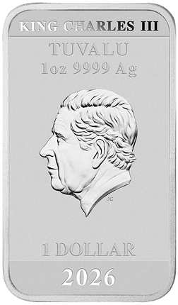 2026 Tuvalu Stranger Things Season 5 Rectangular 1 oz Silver Coin (04/10) - Options: Original Mint Packaging