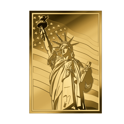 250th anniversary happy independence day 1/1000 oz gold medal