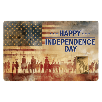 250th anniversary happy independence day 1/1000 oz gold medal