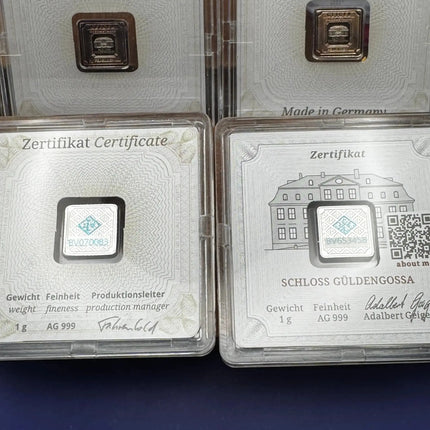 Geiger 1 Gram Fine Silver Bar Genventro