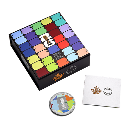 2026 Canada FIFA '26 Colorized 1 oz Silver Coin (03/11) - Options: Original Mint Packaging