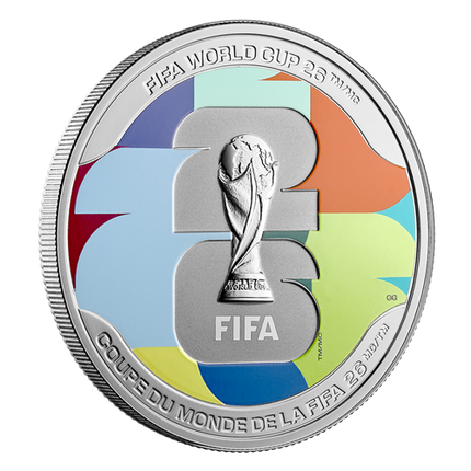 2026 Canada FIFA '26 Colorized 1 oz Silver Coin (03/11) - Options: Original Mint Packaging