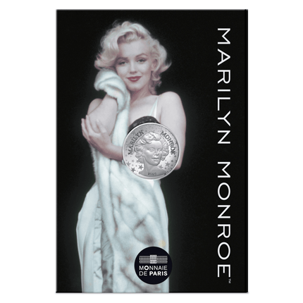 2026 france marilyn monroe 13g silver coin in card (05/18) options: original mint packaging