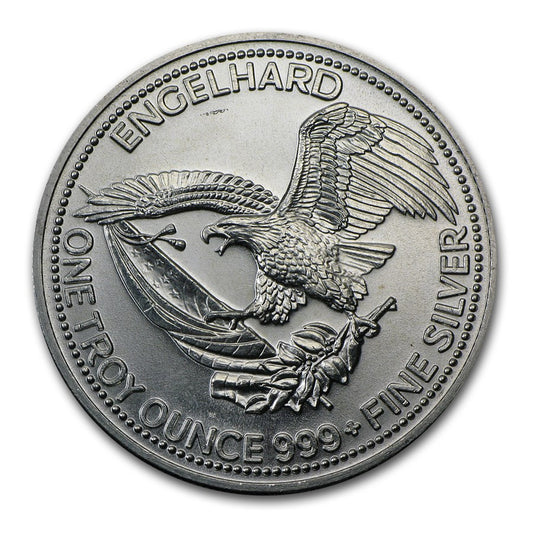 1985 American Prospector 1 Troy Oz Silver Round Mint Condition