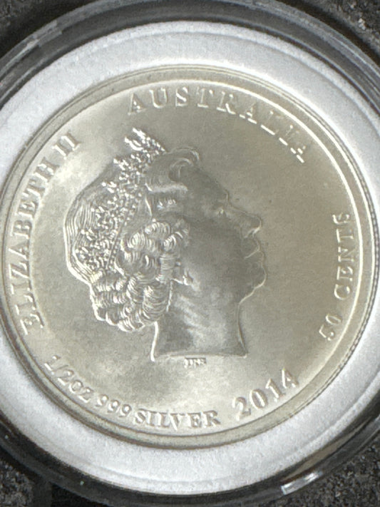 2014 AUS 1/2 oz. .999 fine silver BATTLE OF THE CORAL SEA Coin