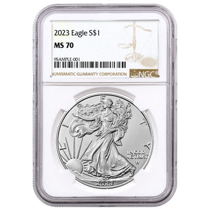 2023 silver eagle ngc ms70 obv sample