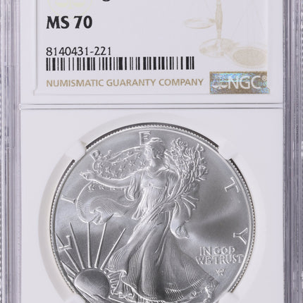 2024 $1 silver eagle ngc ms 70