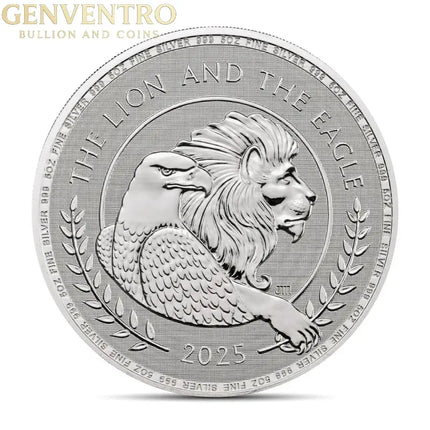2025 British Lion and American Eagle 5 oz Fine Silver (BU New in Capsule) Pre Order Genventro