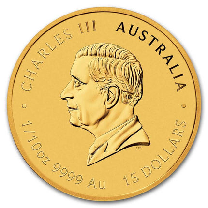 2025 australia 1 10 oz gold lunar snake bu series iii 302711 obv
