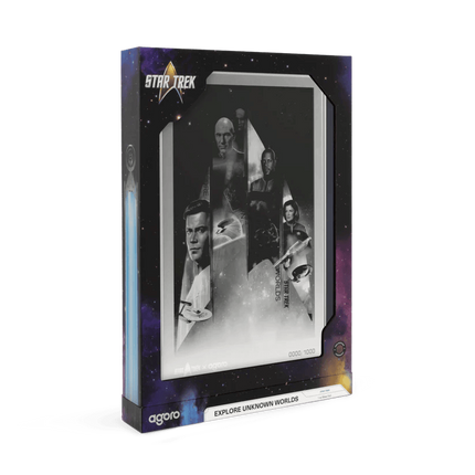 2026 Agoro Star Trek Captains Explore Unknown Worlds 1 oz Silver Proof Foil
