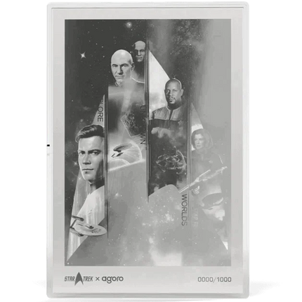 2026 Agoro Star Trek Captains Explore Unknown Worlds 1 oz Silver Proof Foil
