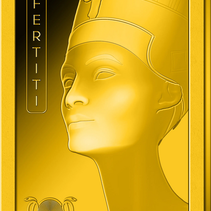 2025 Solomon Islands Ancient Egypt Nefertiti 1/100 oz Gold Bar Genventro Bullion and Coins