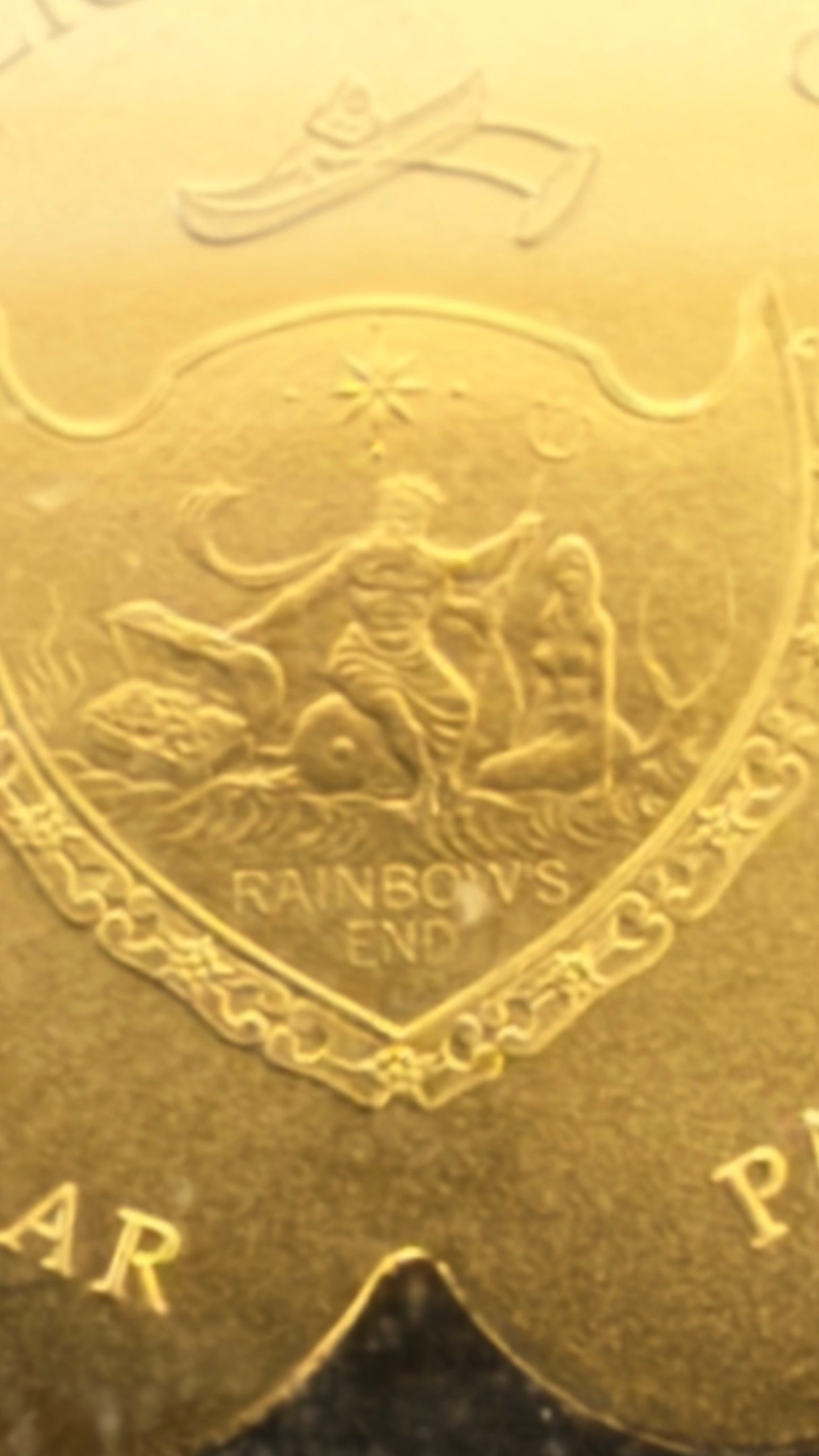 $1 Pure .9999 Republic of Palau Gold 4 Leaf Clover .5 gram coin