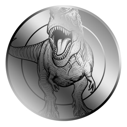 2026 Liberia T-Rex 1/1000 oz Platinum Coin in Card (03/10)
