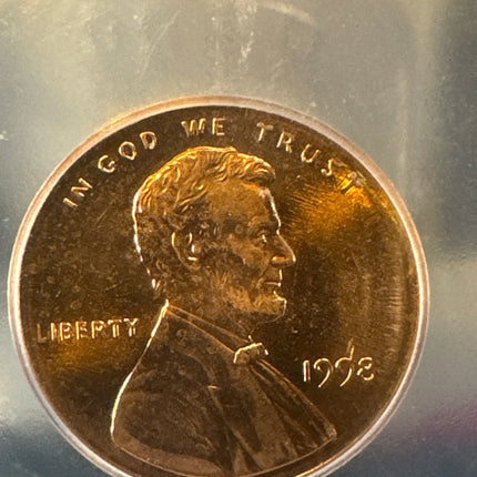 1998 Lincoln 1 cent ICG Austin Hutto "Sin City Hoard" Genventro
