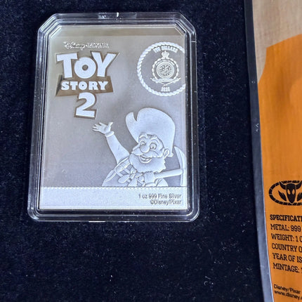 Toy Story 2 Woody’s Roundup Stinky Pete Niue 2025 1oz Silver New in Box w/COA Genventro