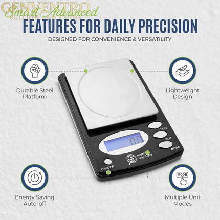 GTE 100AX Professional Digital Jewelry Scale – 6 Modes: g, oz, gn, ct, ozt, dwt - 100g × 0.01g Accuracy GOLD TESTING EQUIPMENT