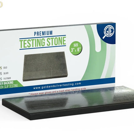 GTE 3''x6'' Large Black Premium Scratch Touchstone for Acid Gold Silver Platinum Jewelry Testing GOLD TESTING EQUIPMENT