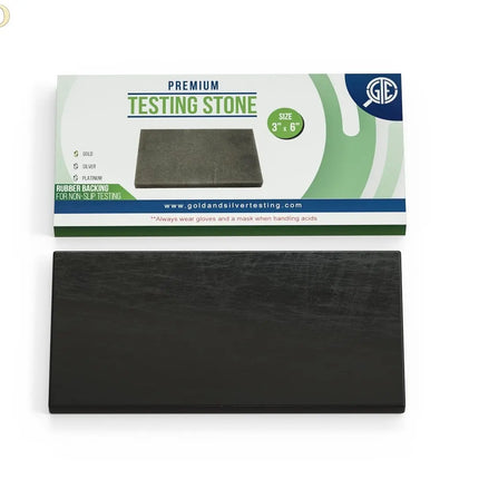 GTE 3''x6'' Large Black Premium Scratch Touchstone for Acid Gold Silver Platinum Jewelry Testing GOLD TESTING EQUIPMENT