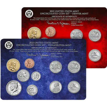 2023 Uncirculated United States Mint Set P&D Coins