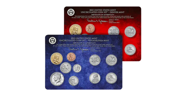 2023 Uncirculated United States Mint Set P&D Coins