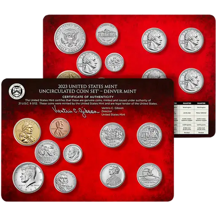 2023 Uncirculated United States Mint Set P&D Coins