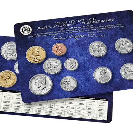 2023 Uncirculated United States Mint Set P&D Coins