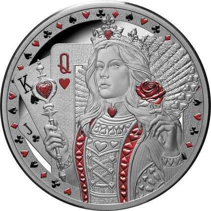 2026 niue queen of hearts 1 oz silver coin (05/20) options: original mint packaging