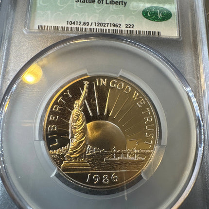 1986-S Statue of Liberty Silver Dollar PR69 DCAM CAC Genventro