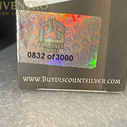 Medusa 5 Gram Fine Silver Bar New in Box w/ COA Pan Silver Company Genventro