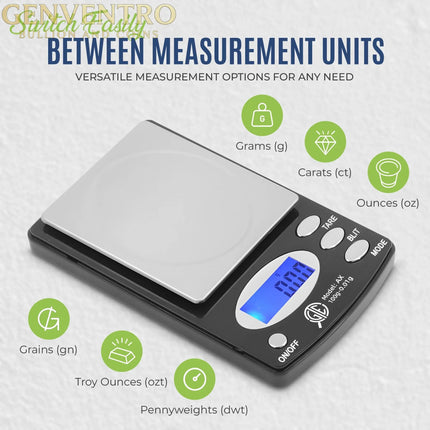 GTE 100AX Professional Digital Jewelry Scale – 6 Modes: g, oz, gn, ct, ozt, dwt - 100g × 0.01g Accuracy GOLD TESTING EQUIPMENT
