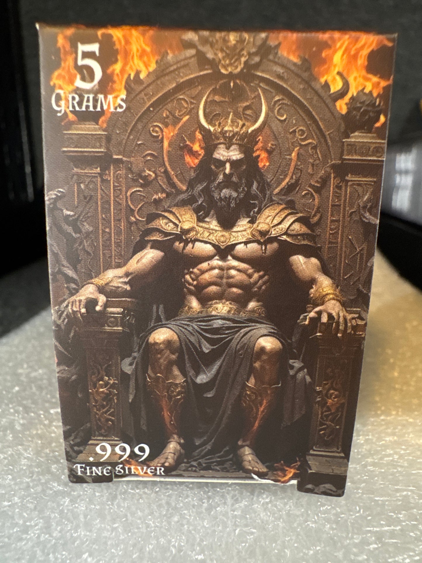 .999 Fine Silver, Pan Silver Company 5 Gram Bar Limited Hades