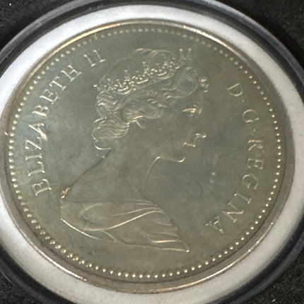 ELIZABETH 11 D.G. REGINA CANADA SILVER DOLLAR 1876-1976 Genventro