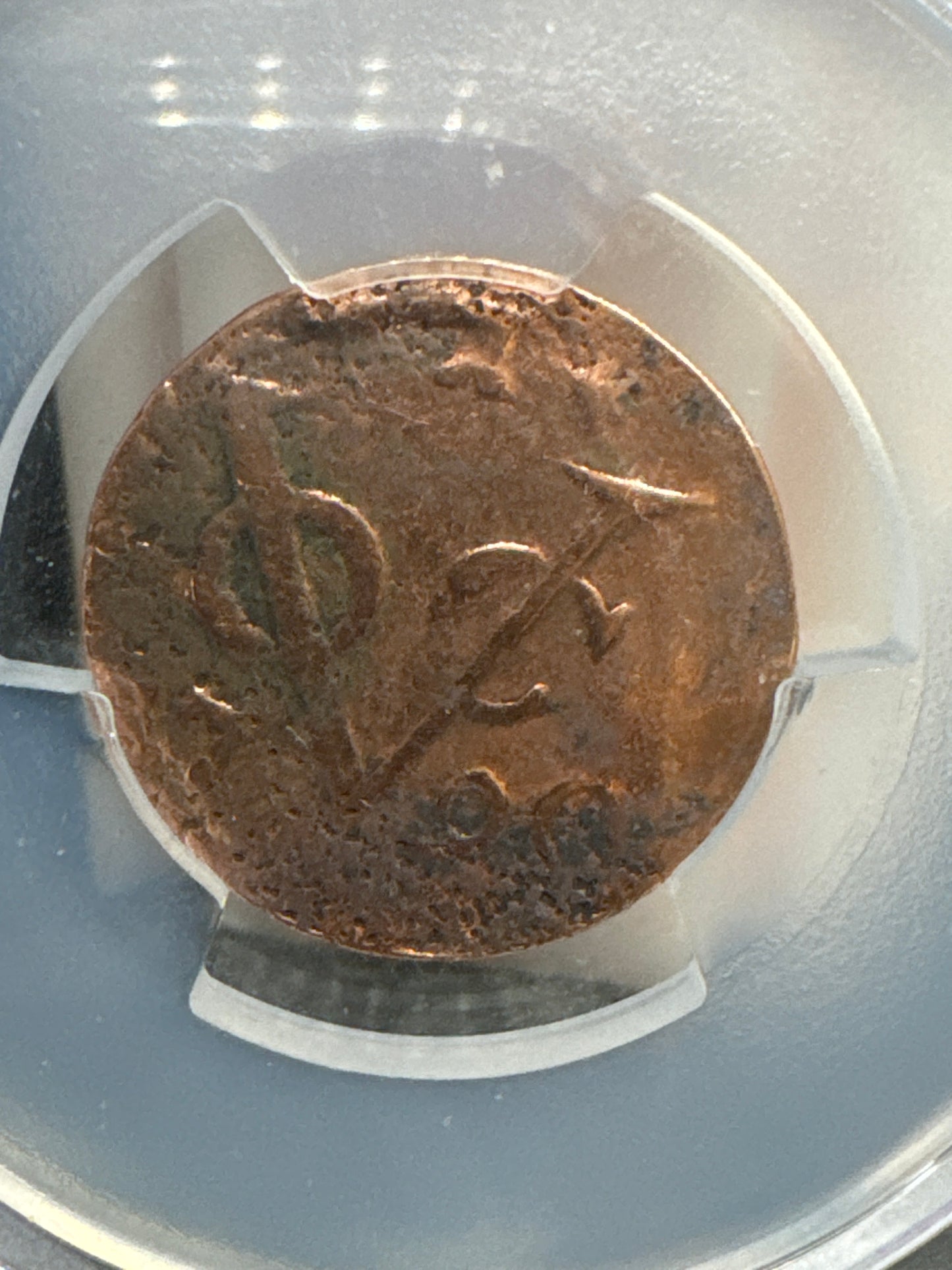 1726-1294 VOC Duit Netherlands East Indies PCGS Genuine WOW!