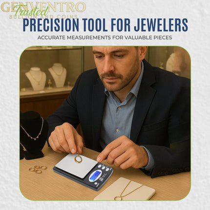 GTE 100AX Professional Digital Jewelry Scale – 6 Modes: g, oz, gn, ct, ozt, dwt - 100g × 0.01g Accuracy GOLD TESTING EQUIPMENT
