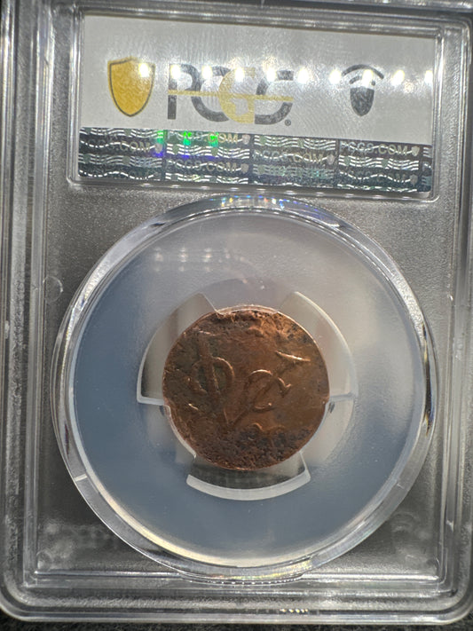 1726-1294 VOC Duit Netherlands East Indies PCGS Genuine WOW!