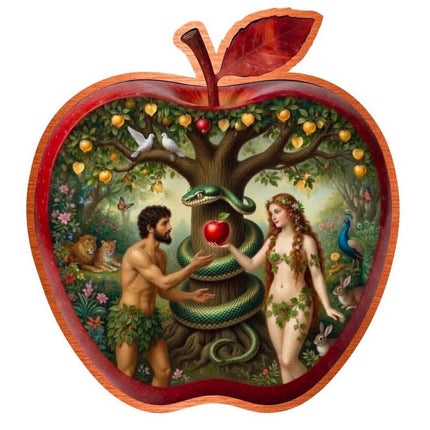 adam and eve shaped 5 oz copper medal (05/26)